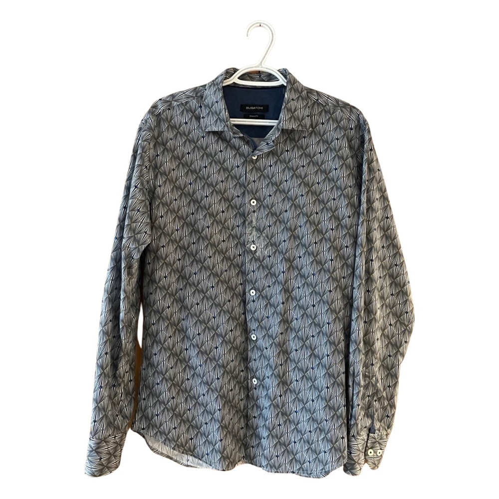 Bugatchi Mens Medium Dress Shirt